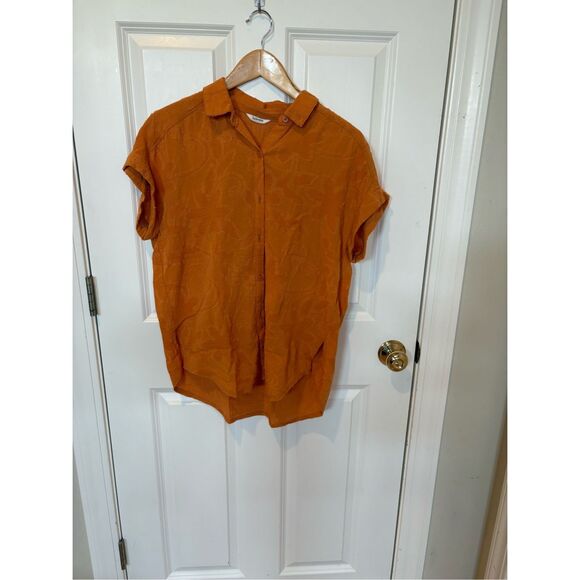 Splendid Tops - Splendid Yellow Kathryn Jacquard Shirt, Small